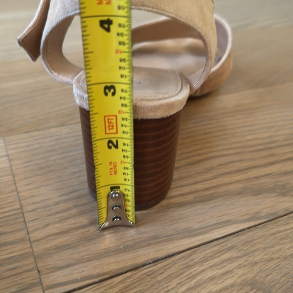 J.Crew Tan Suede Strappy Sandal with Wood Block Heel | Size 8.5 - Picture 9 of 11